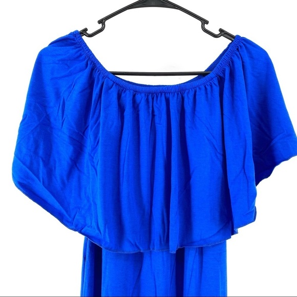 Love2Mi Women's Off Shoulder Maternity Gown Dress - Picture 3 of 8